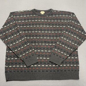Natural Issue Sweater Mens 2XL Patterned Crewneck Pullover Acrylic Warm‎ Soft